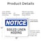 Signmission Soiled Linen Holding, 18 in W x Rectangle, Plastic OS-2PACK-NS-P-1218-L-18358 - alternate 6